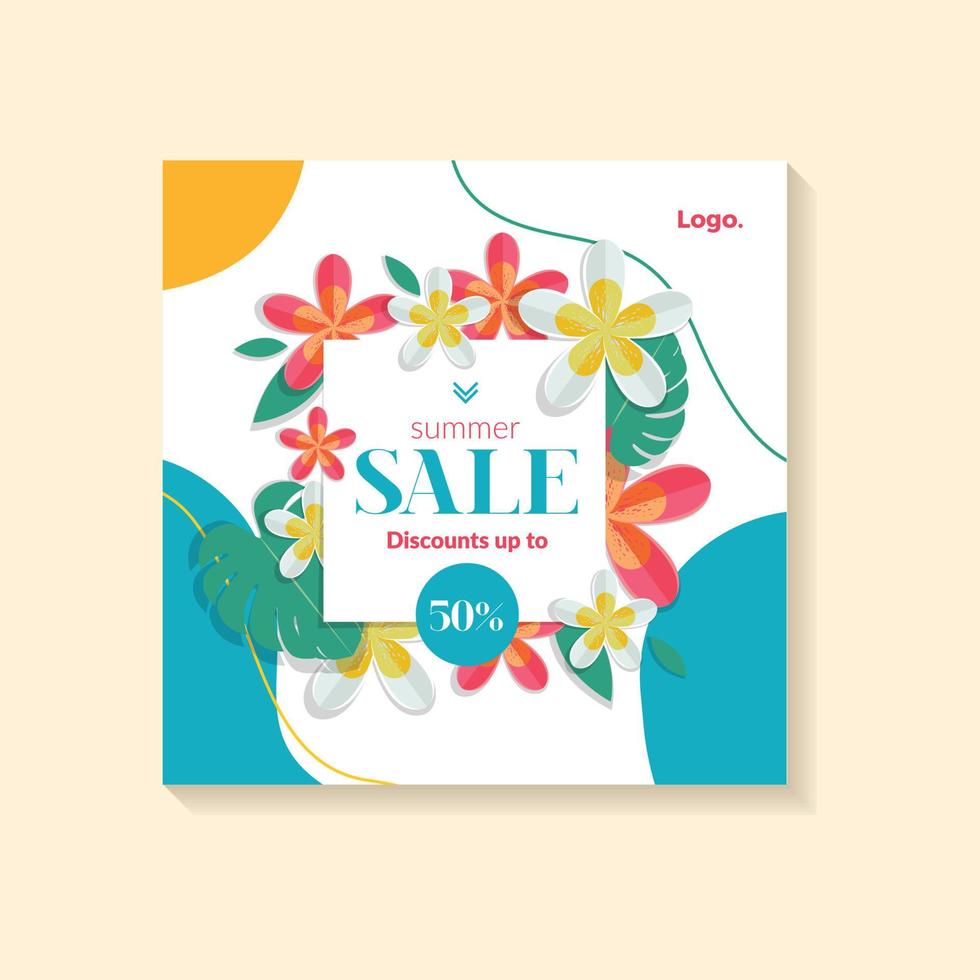 Vector Summer Sale Post