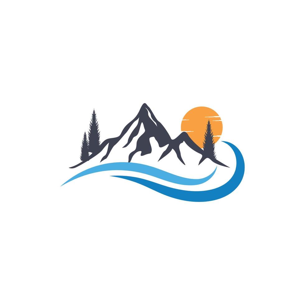 mountain logo vector