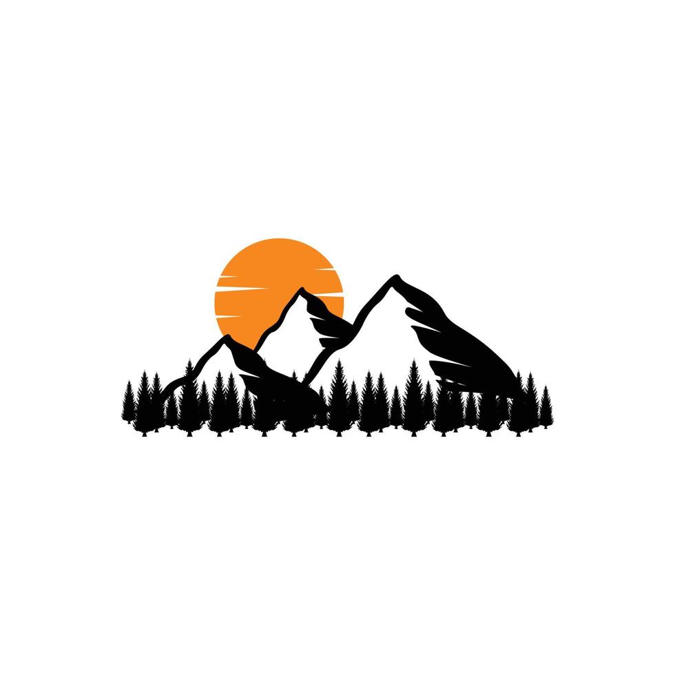 vector logo de montaña