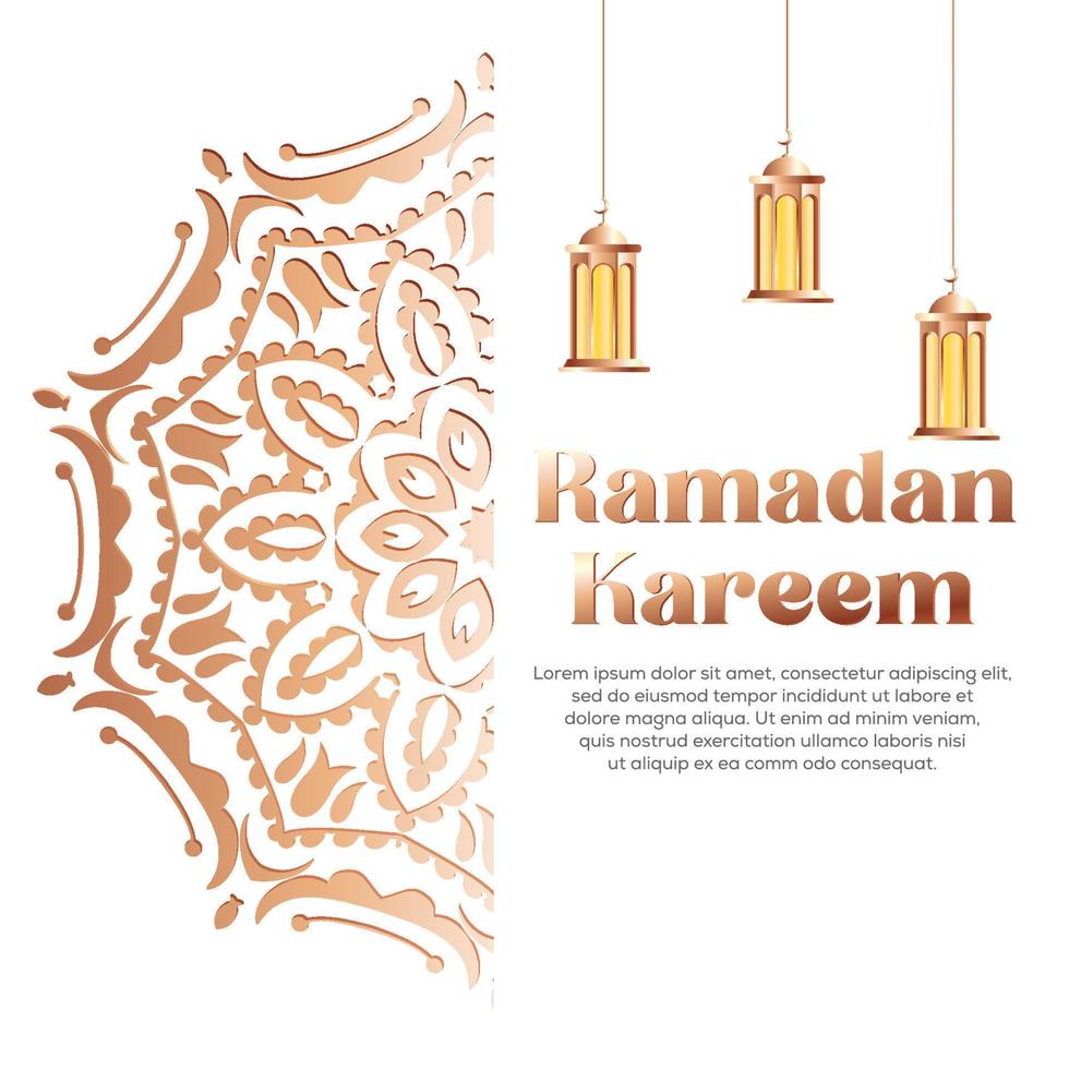 Premium Vector Islamic Style Ramadan Kareem and Eid Decorative Background