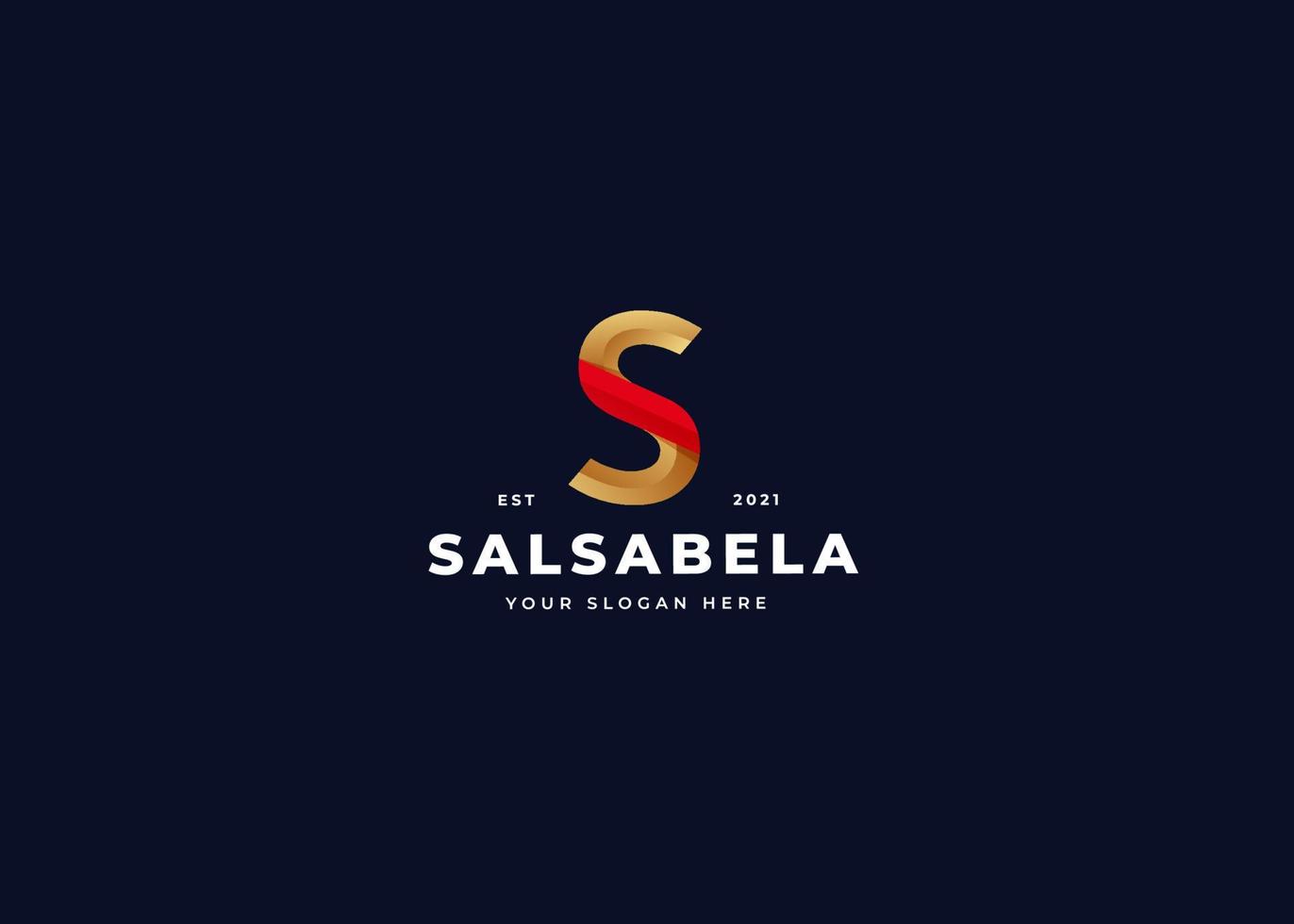 Creative letter S luxury golden logo design concept. Initial symbol for corporate business identity. Alphabet vector element