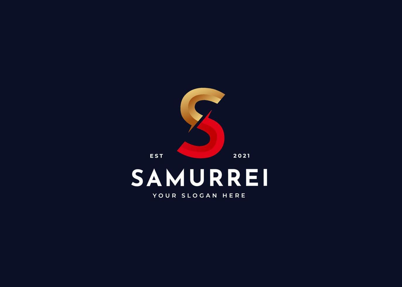 Creative letter S luxury golden logo design concept. Initial symbol for corporate business identity. Alphabet vector element