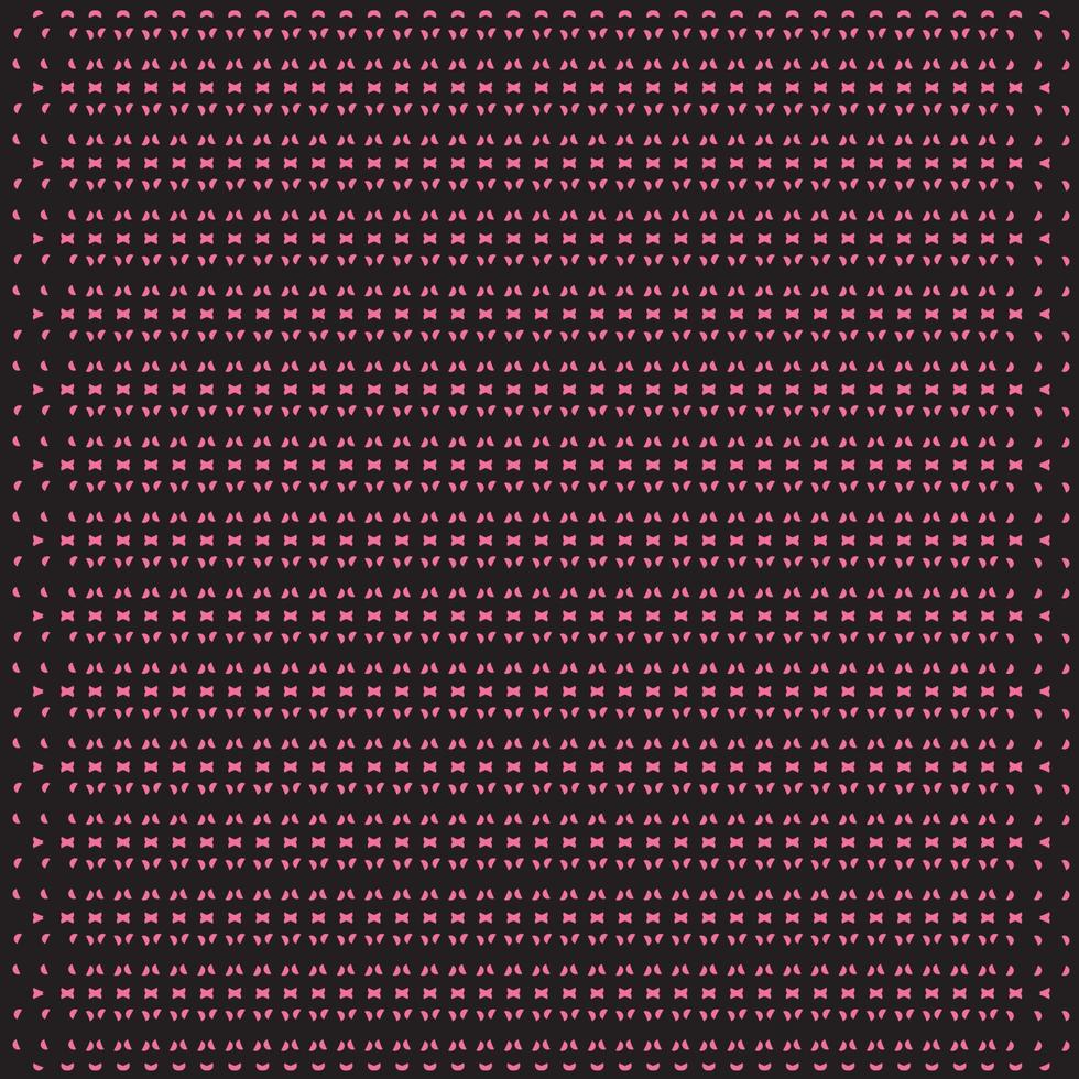 Vector Illustration Seamless Pattern Background Black and Pink Color Combination