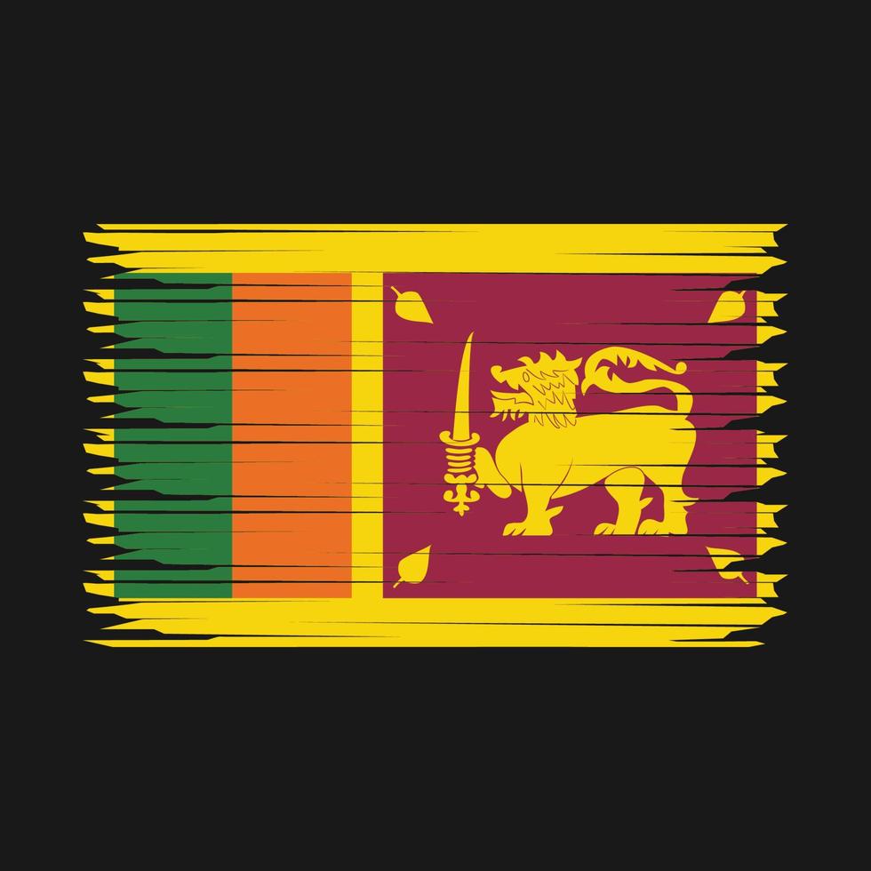 Sri Lanka Flag Illustration vector