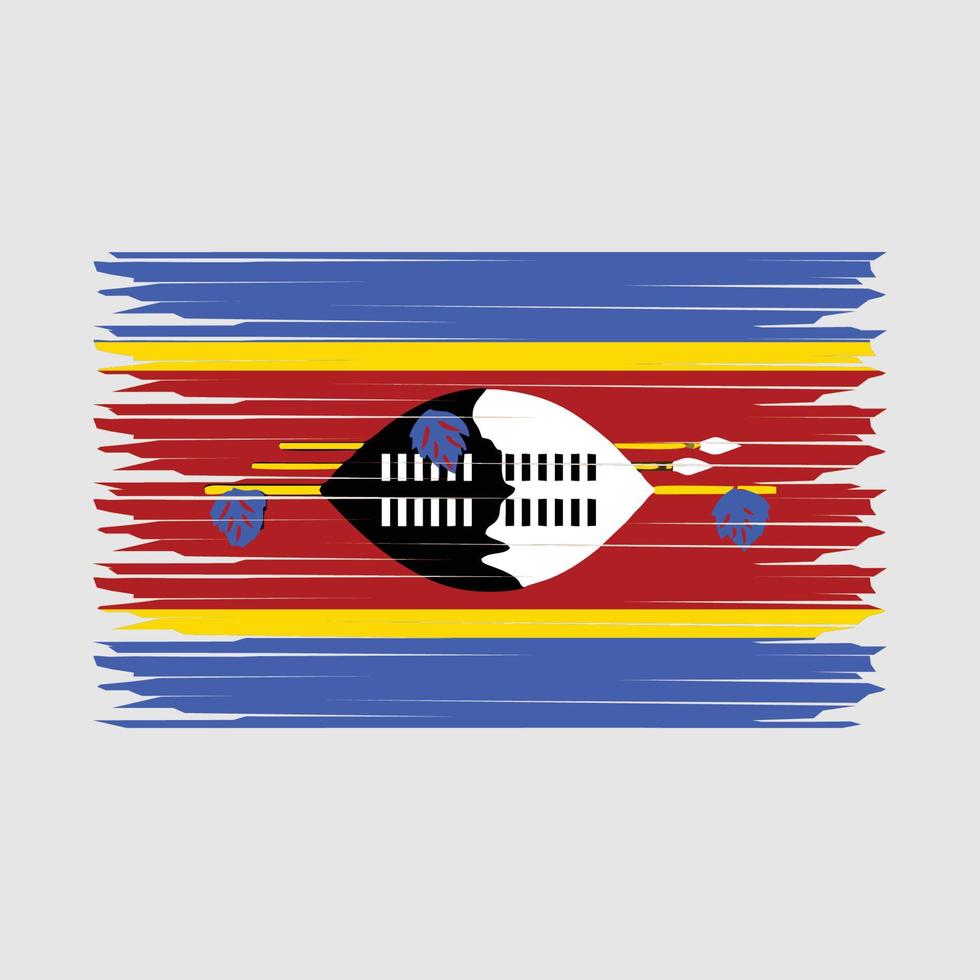 Swaziland Flag Illustration vector