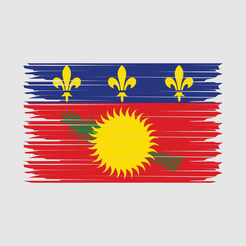 Guadeloupe Flag Illustration vector