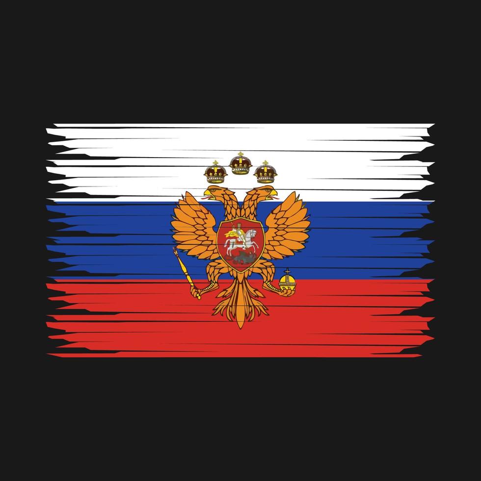 Rusia bandera ilustración vector