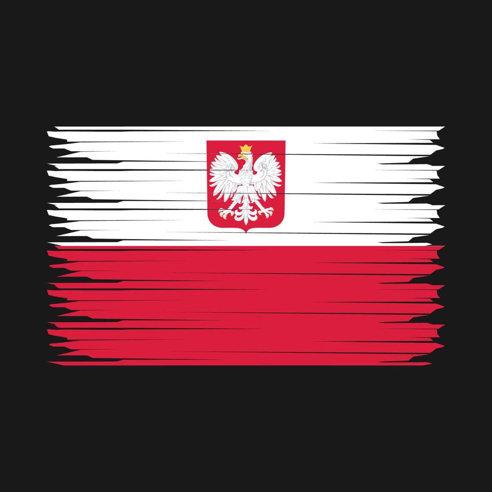 Poland Flag Illustration vector