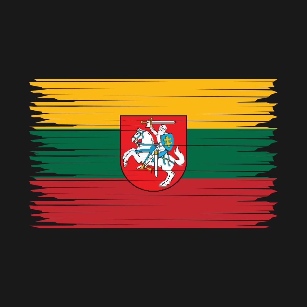 Lithuania Flag Illustration vector