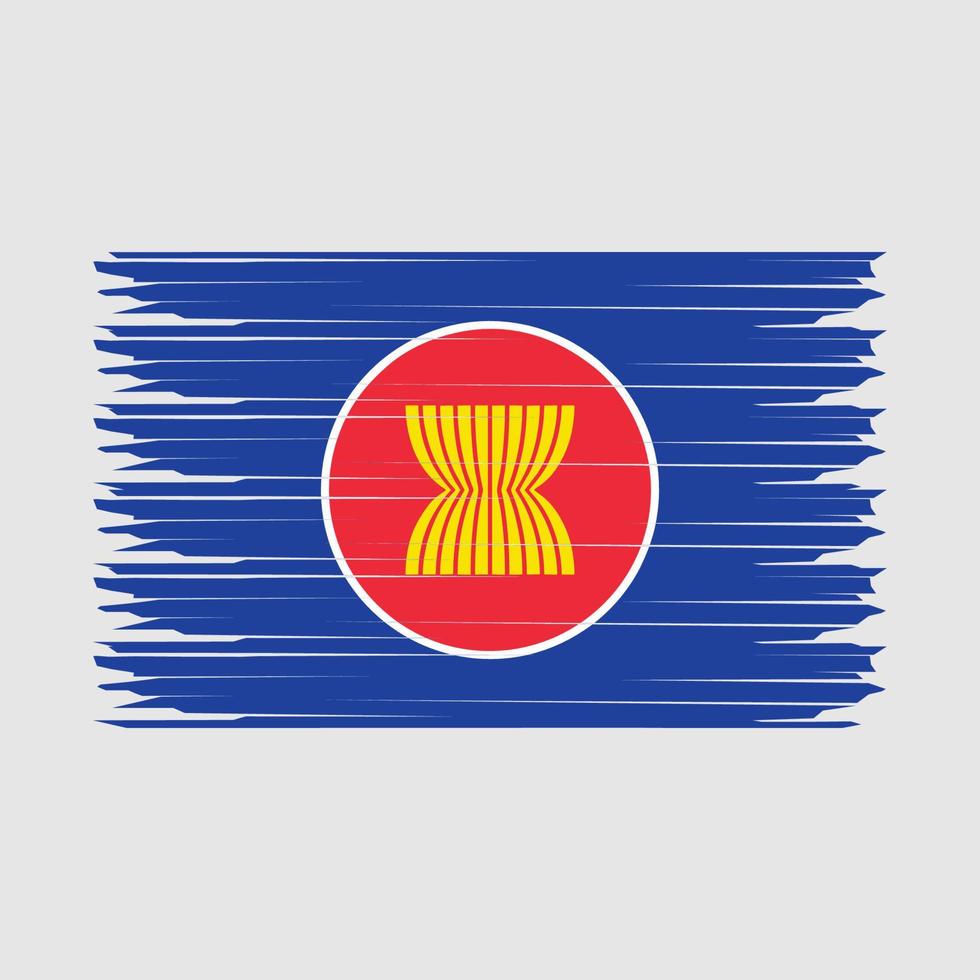 Asean Flag Illustration vector