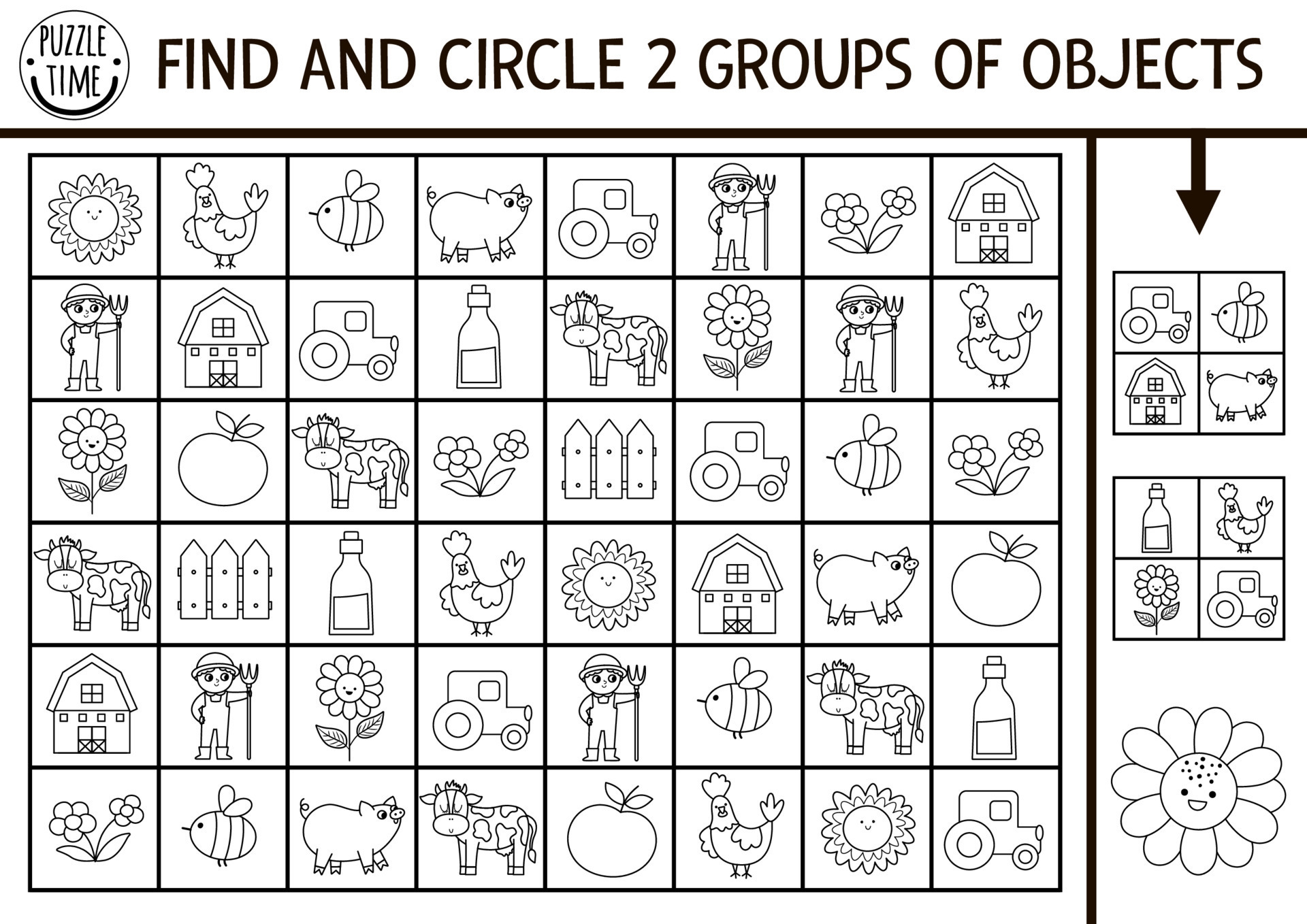 Seek And Find Coloring Pages