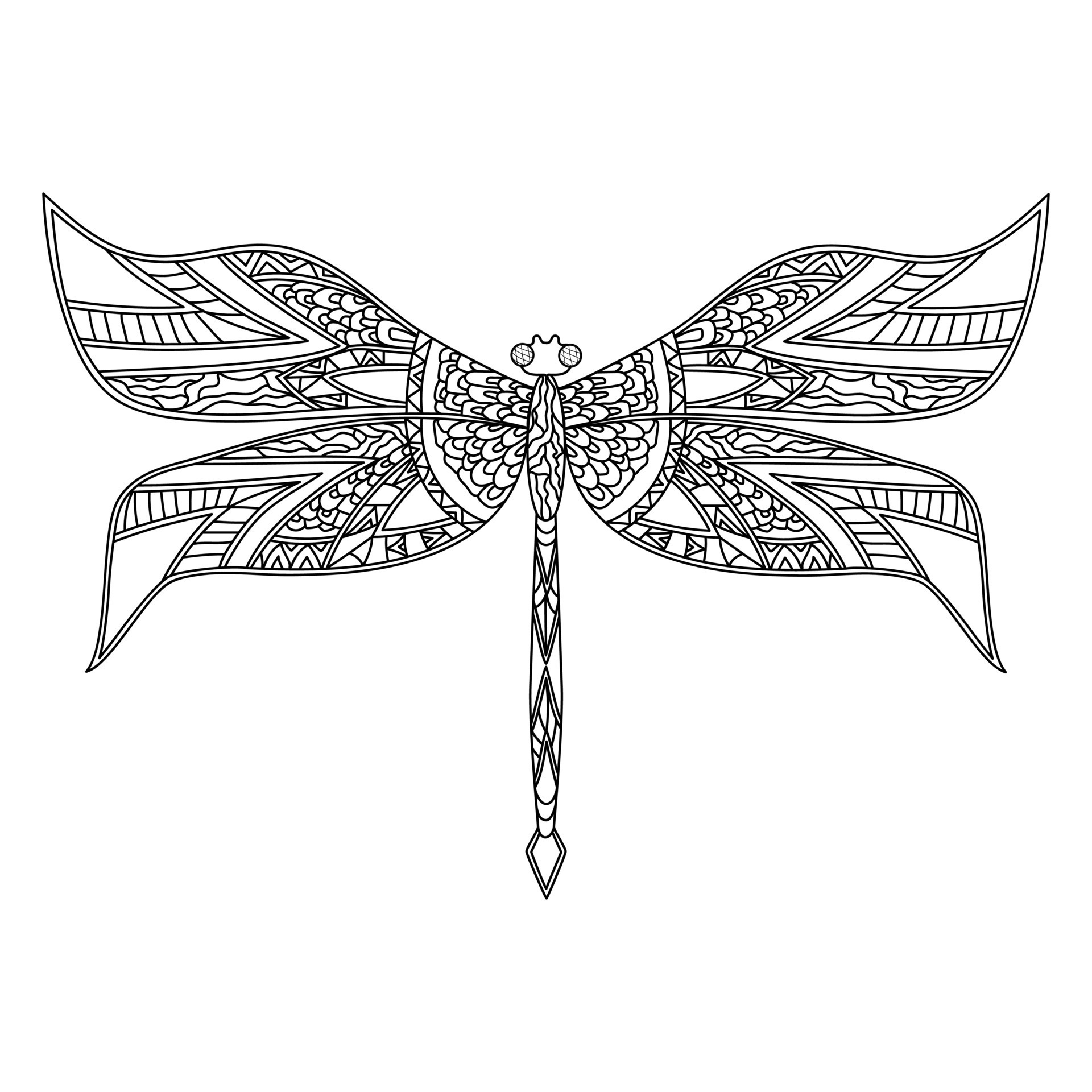 Dragonfly Coloring Pages