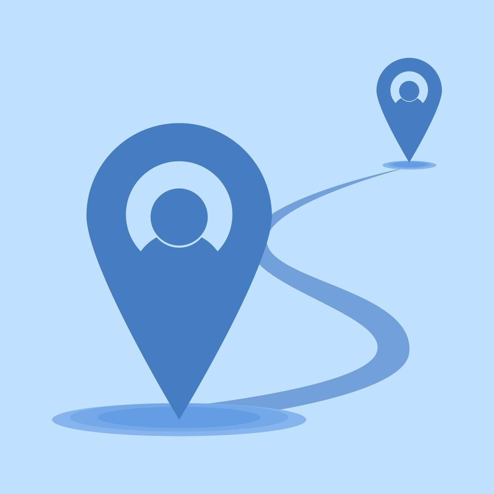 the concept of Search and location Pin. GPS Pointer Icon. GPS and Navigation symbol. Elements for Maps, Social Media, Mobile Apps. Realistic Vector Illustration