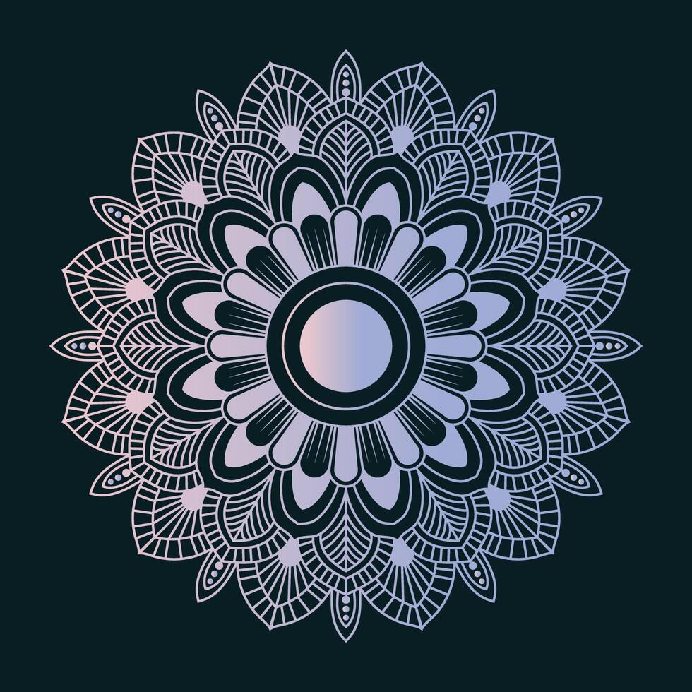 punto mandala para acrílico cuadro. Mancha pintura punto a punto. resumen diseño de mandala en punto pintar estilo étnico redondo ornamento dibujado a mano antecedentes. islam, Arábica, indio vector