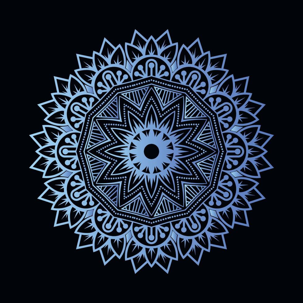 Dot mandala for acrylic painting. Spot painting point to point. Abstract design of mandala in dot paint style ethnic round ornament.Hand-drawn background. Islam, Arabic, Indian vector