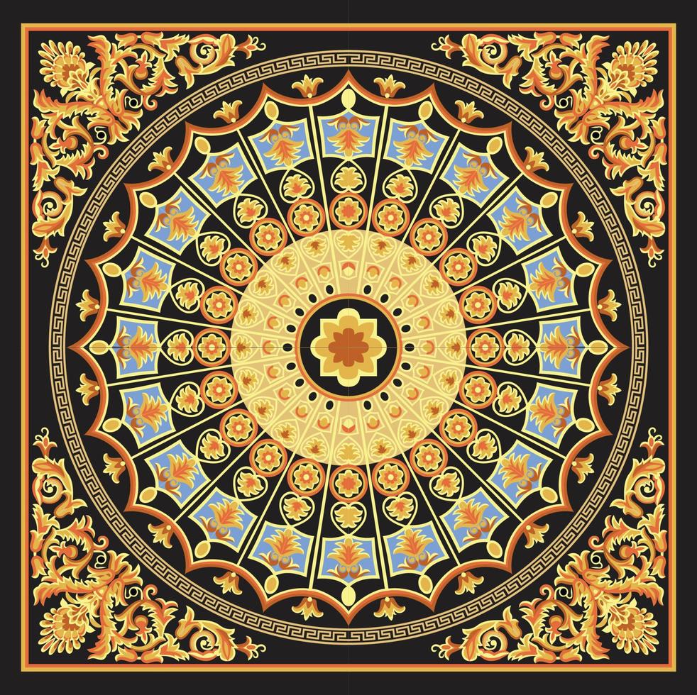 Oriental Delight Pattern Design vector