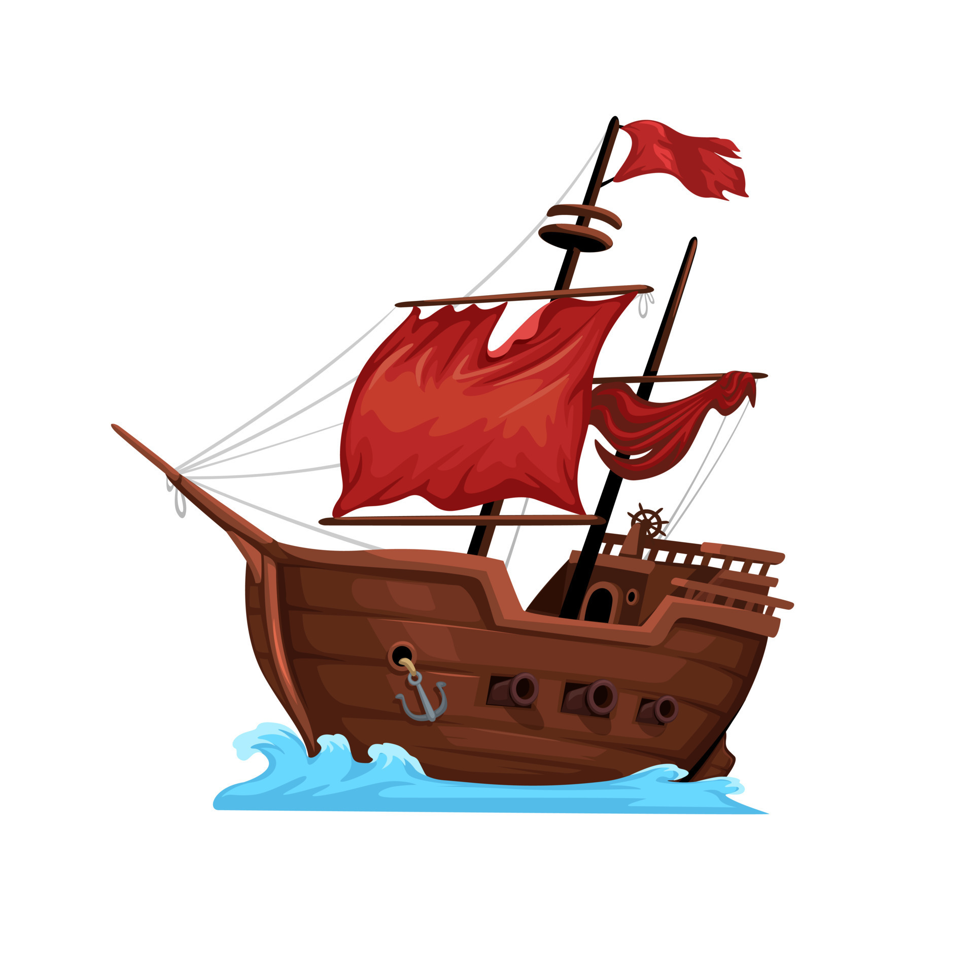 Cartoon Pirate Ship Stock Illustrations – 18,630 Cartoon Pirate