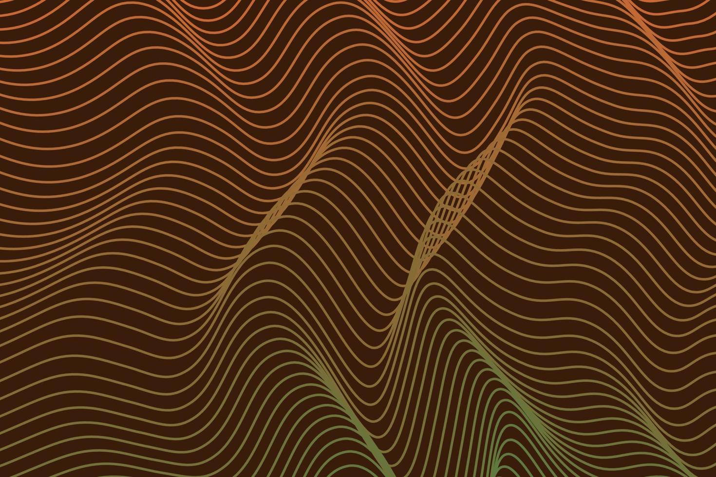 Vector Illustration of the grdient green and yellow pattern of lines abstract background. EPS10.