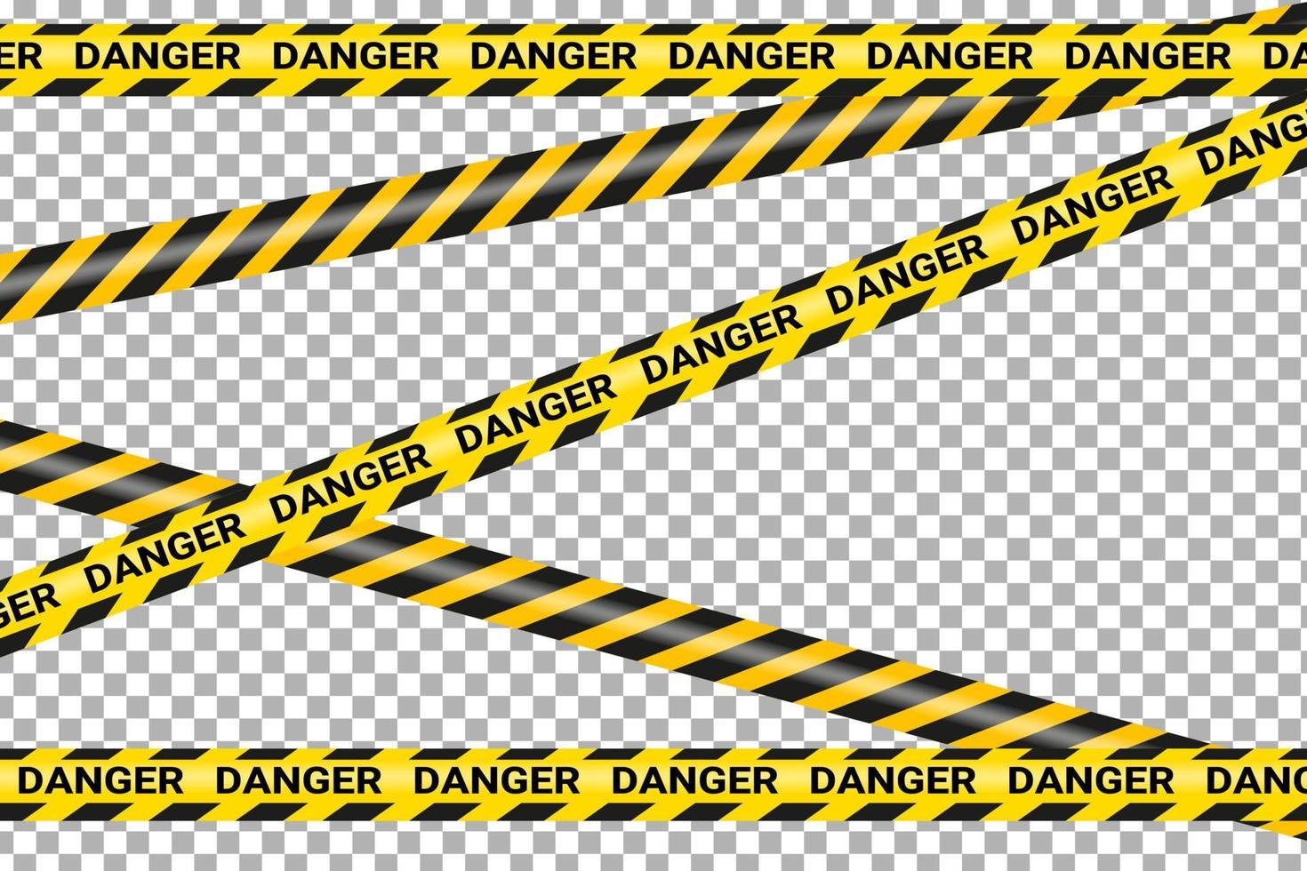 Warning label, warning tape, danger signs, danger tape, caution tape, under construction tape design vector