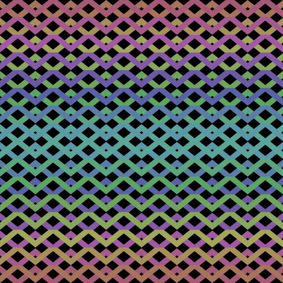 seamless geometric pattern on black in vector illustration design