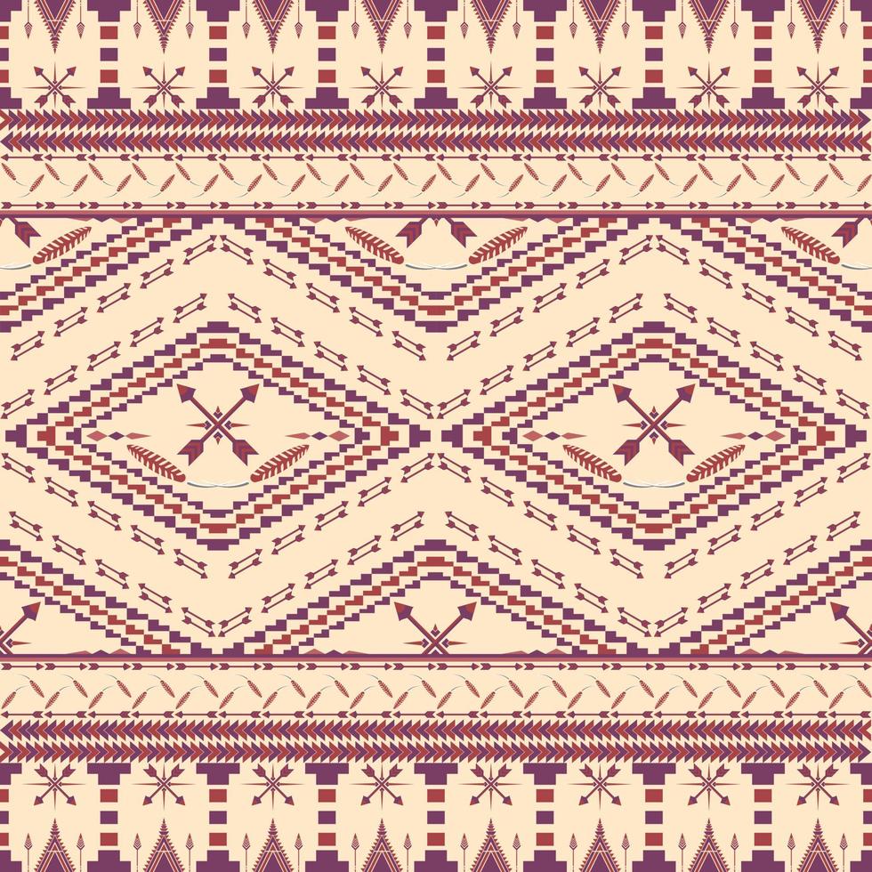 Arrow folk ethnic seamless pattern in folklore vector illustrator design for carpet, silk, scarf, wrapping paper, tile and more