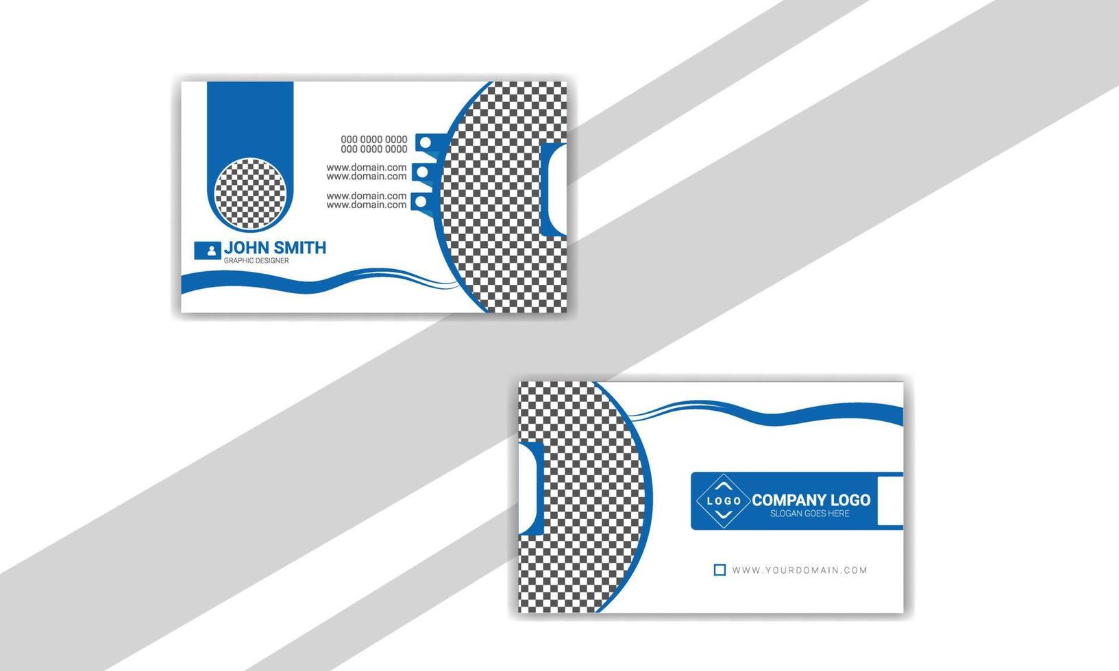 Modern and creative professional business card template design. vector