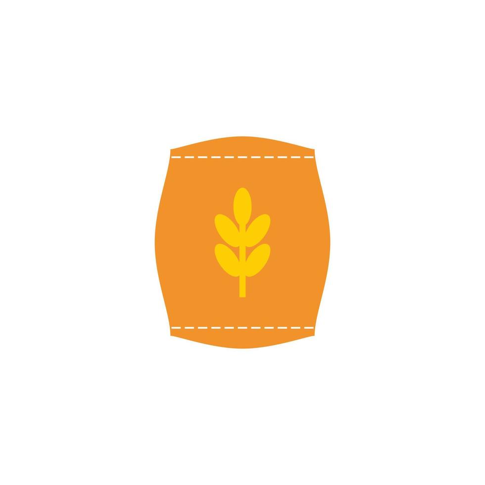 sack design to hold grain vector