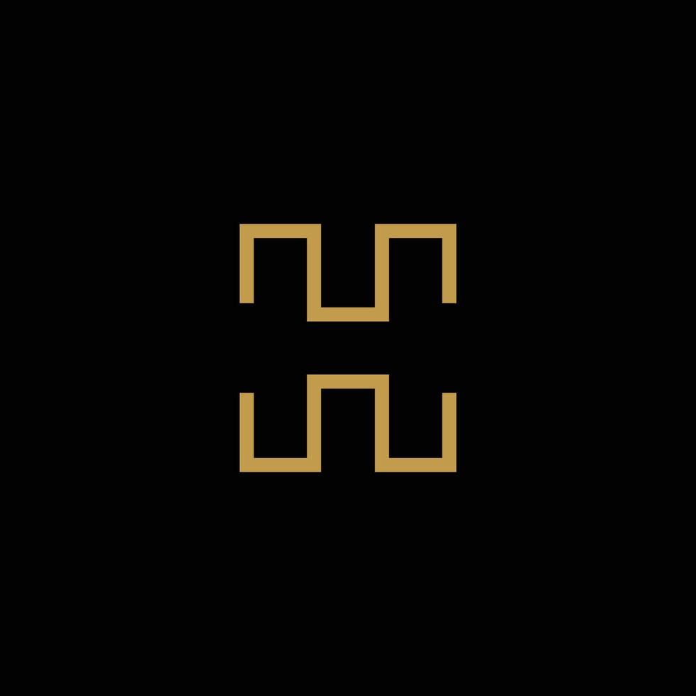 letter H abstract logo vector