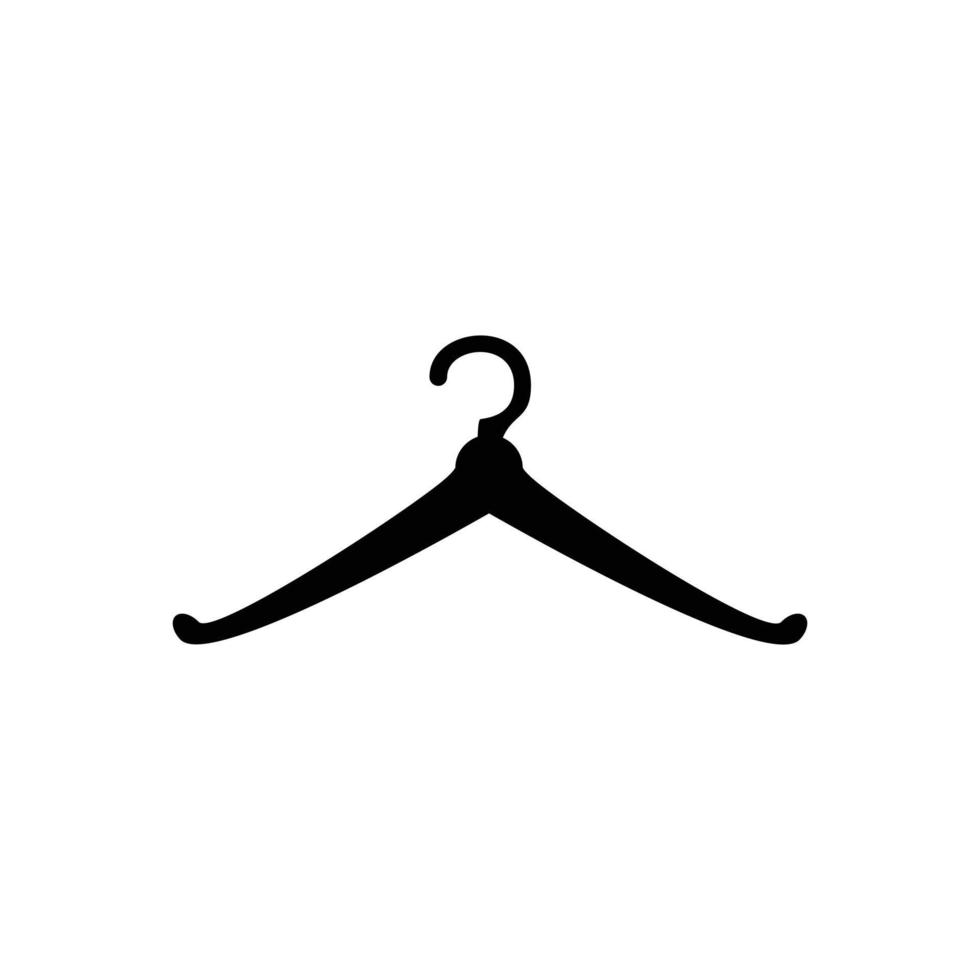 clothes hanger flat design icon vector