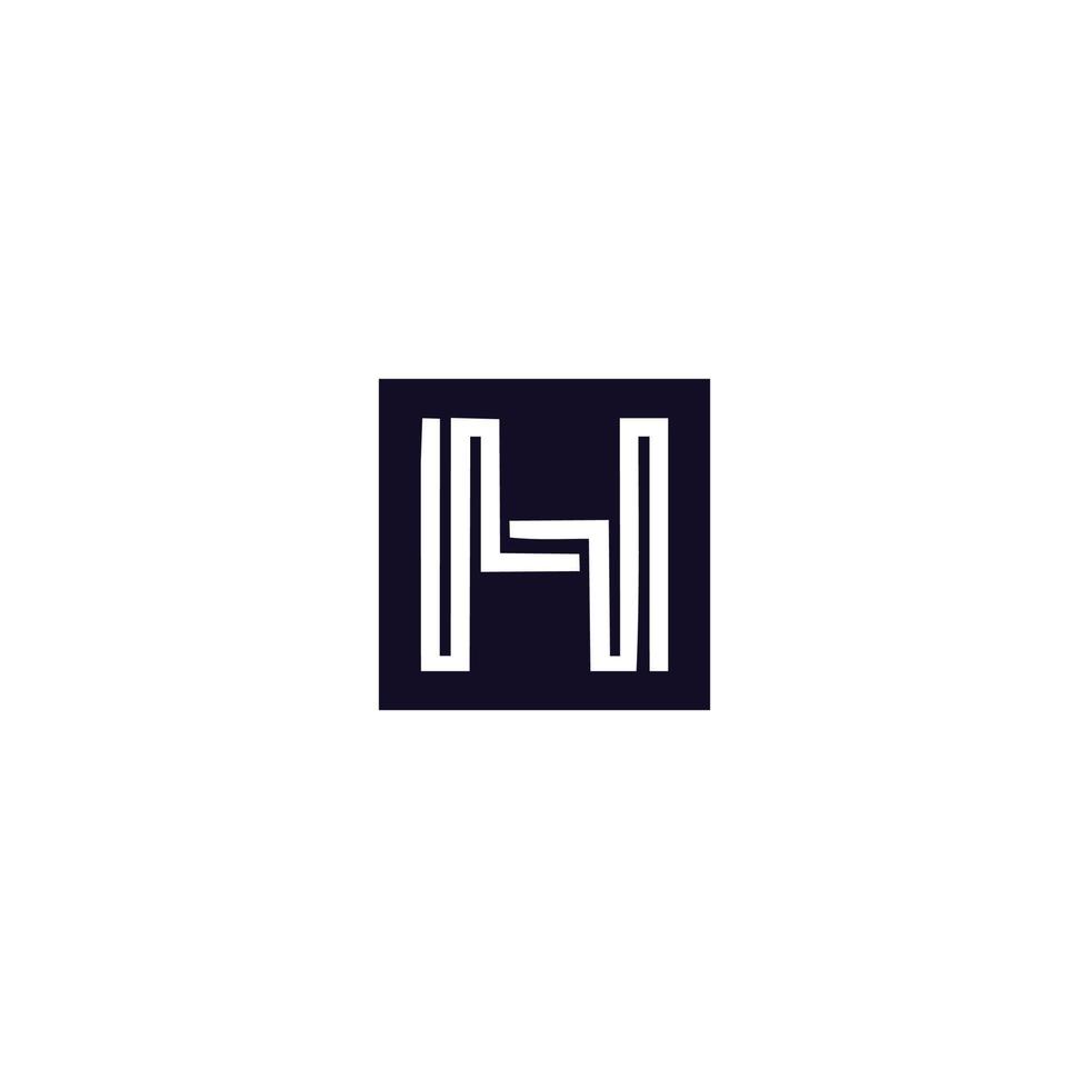 letter H abstract design logo vector