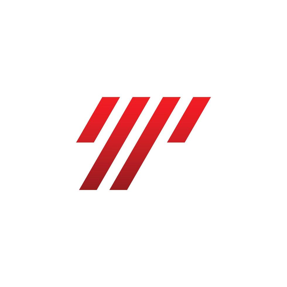T letter line abstract logo vector