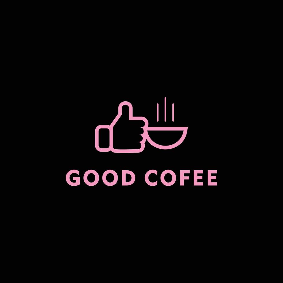 good coffee abstract icon logo vector