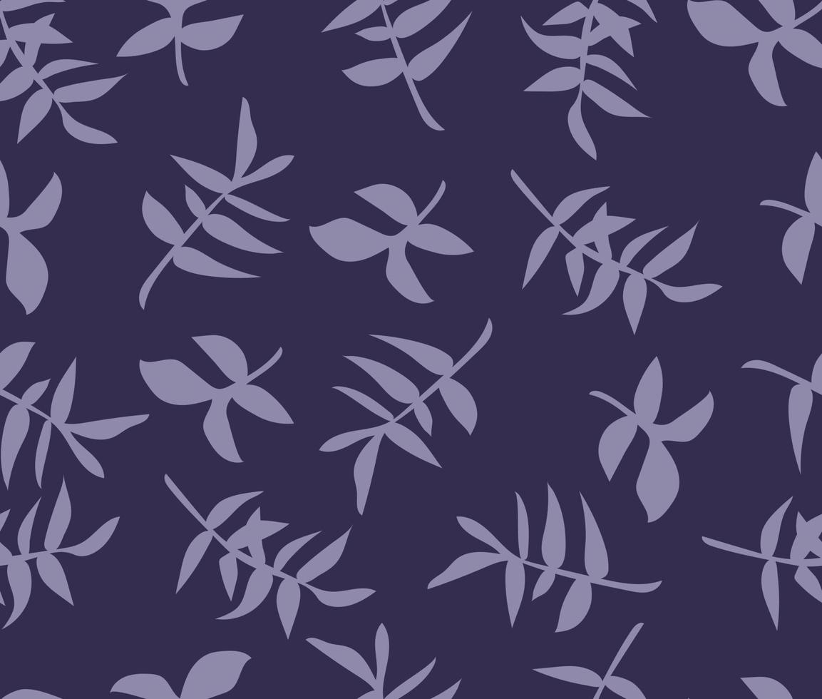 seamless pattern natural style leaves vector