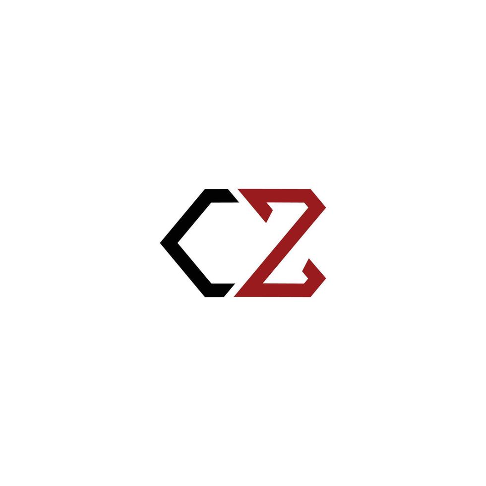 abstract logo of letters C and 2 vector