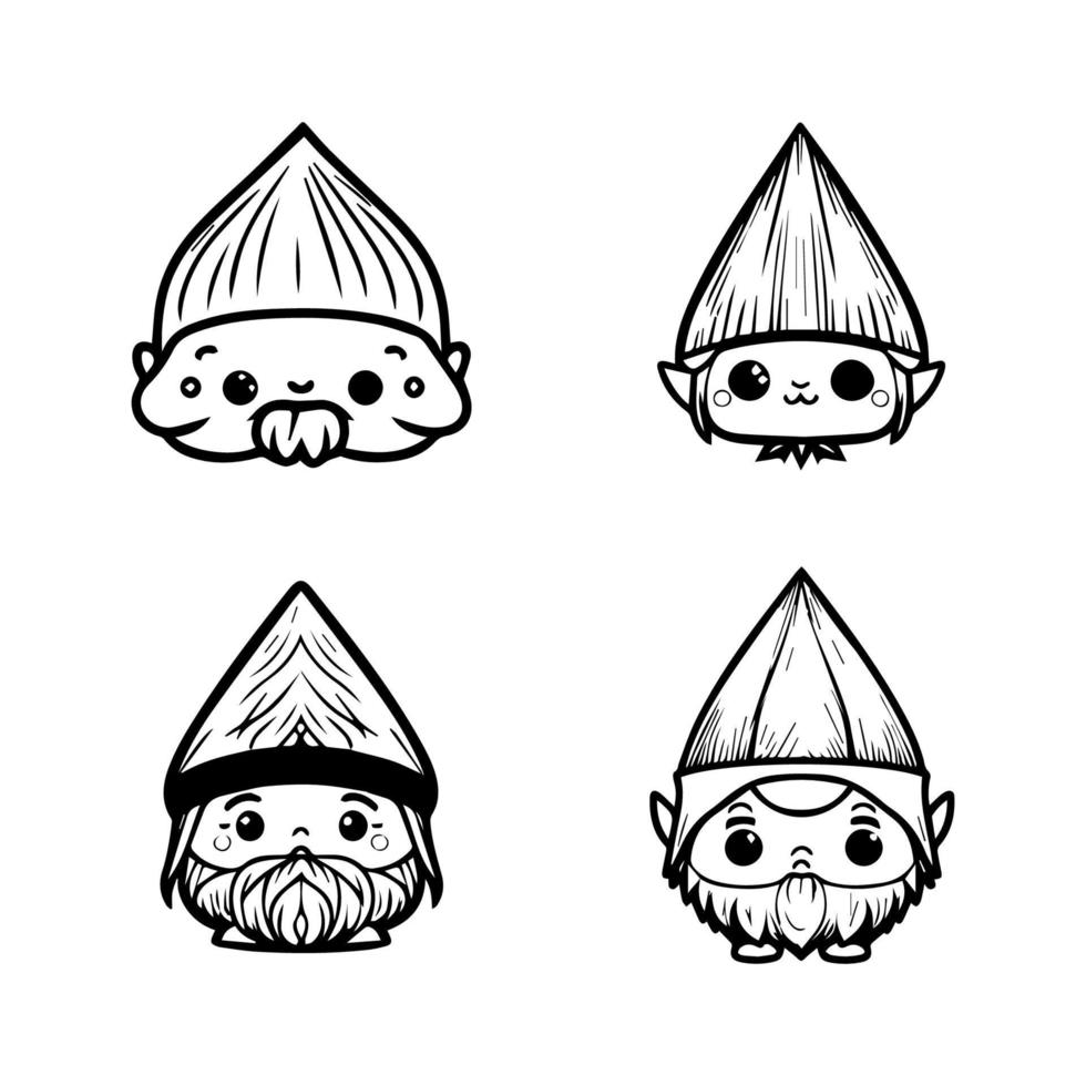 Get lucky with our adorable kawaii leprechaun head collection. This Hand drawn set features charming illustrations that are sure to delight vector