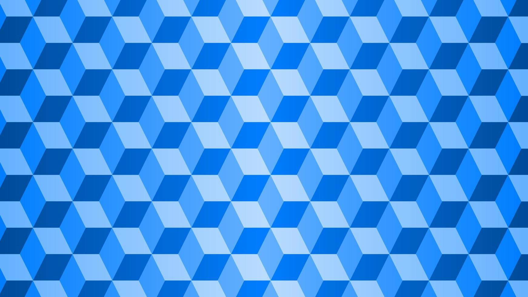 Geometric pattern of cube. Illustration of geometric pattern with blue color. Pattern of square shape for background, layout, decoration, template, texture or wallpaper in graphic design vector