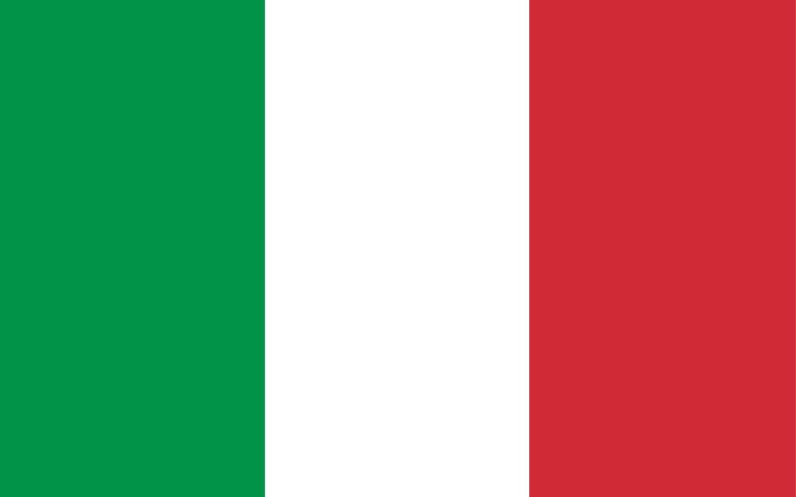 Italy national official flag symbol, banner vector illustration.