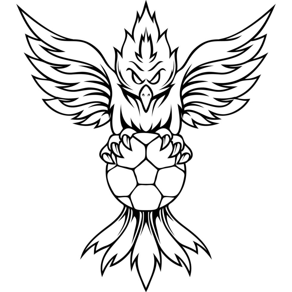 phoenix animal mascot vector