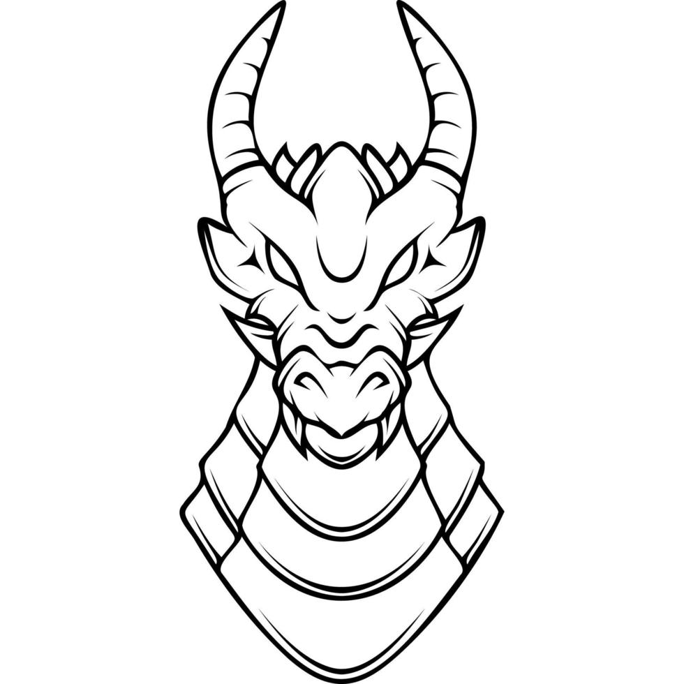 dragon icon animal mascot vector