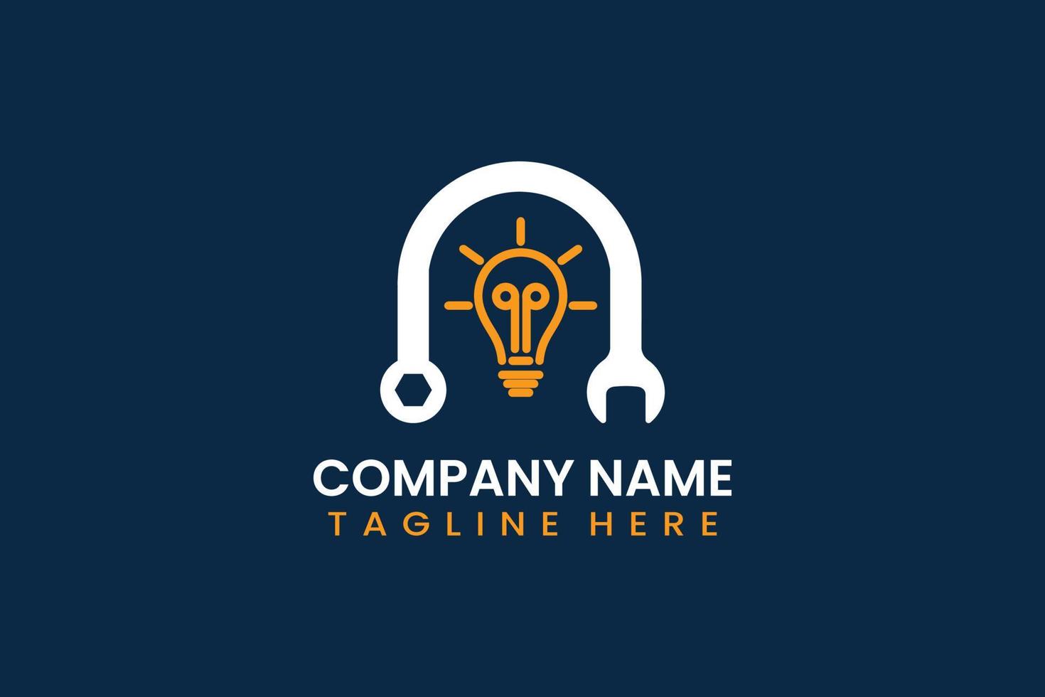 Flat repair smart logo template vector design illustration