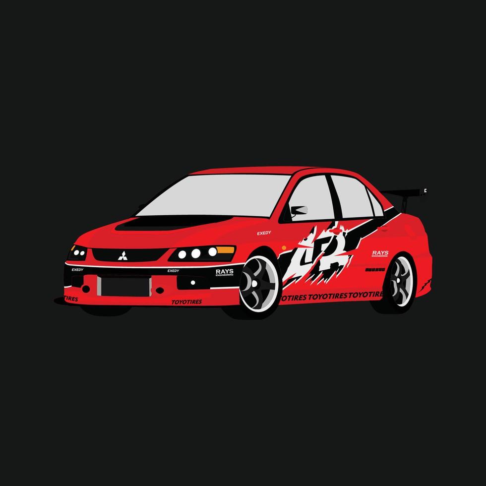 mitsubishi lancer evo ix vector