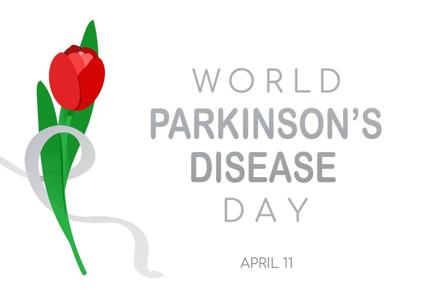 World Parkinson's disease day background vector illustration