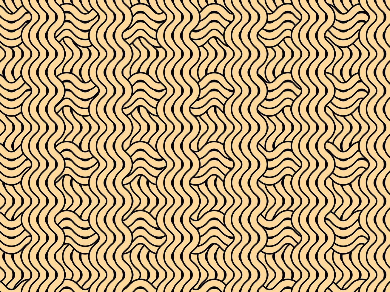 Abstract curve lines shape background vector. Instant noodles concept vector