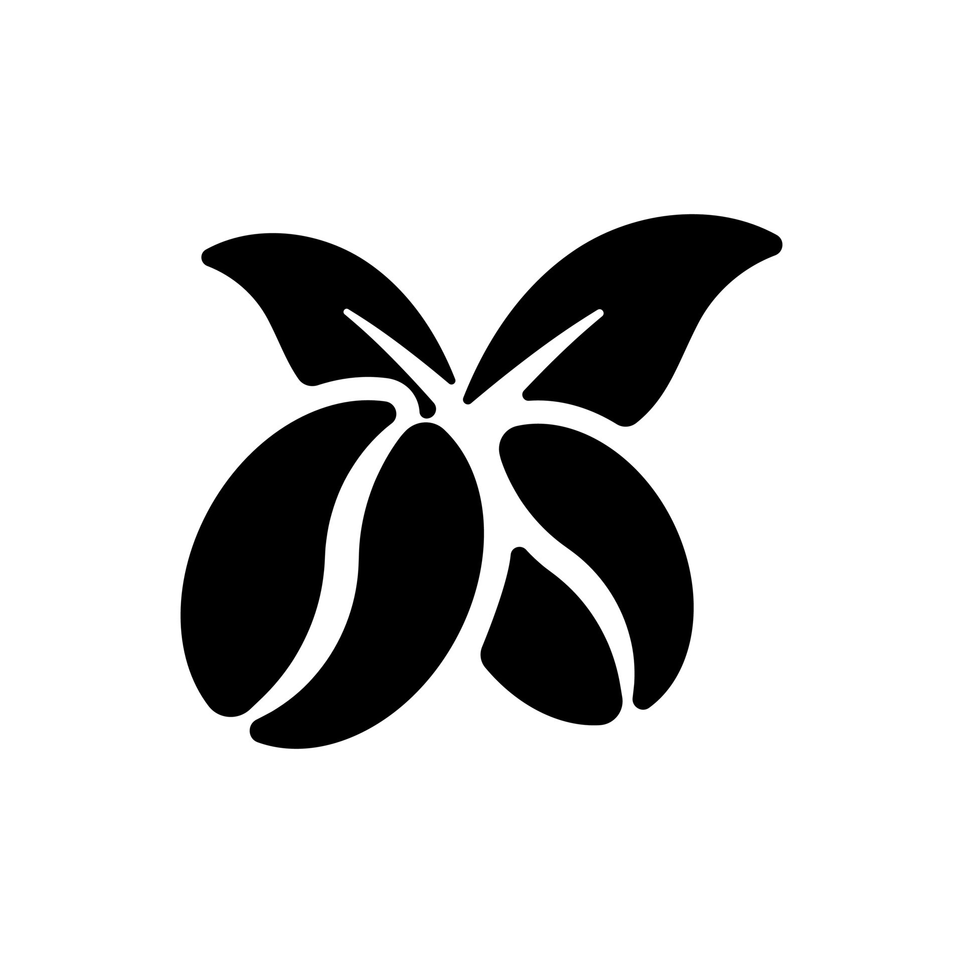 Coffee bean icon vector. caffeine illustration sign. Java symbol or