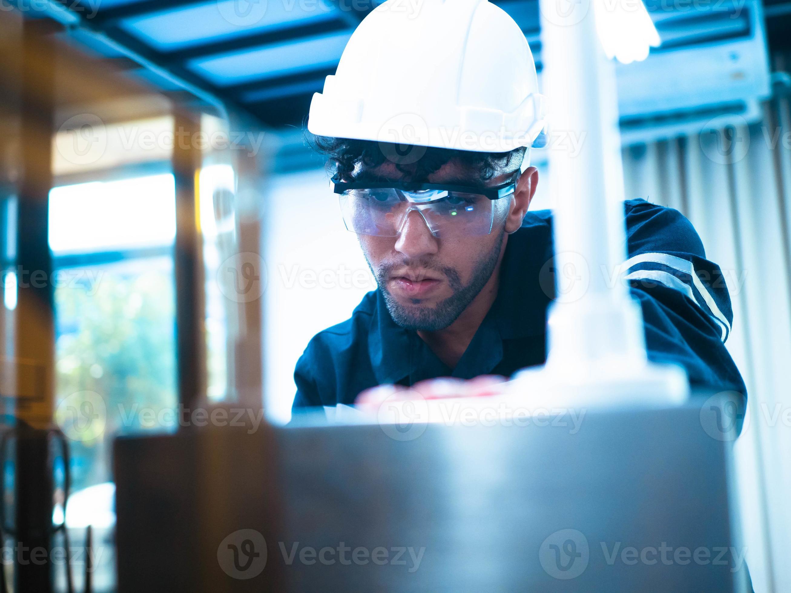 Male person people engineer uniform factory supervisor company business