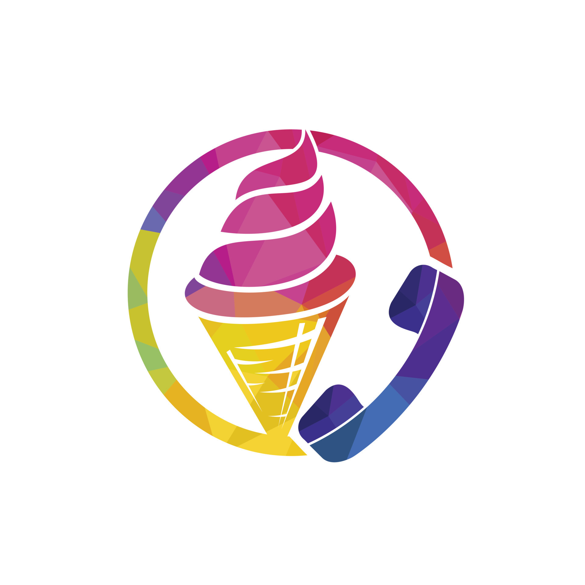 Ice Cream call vector design template. Ice cream delivery service