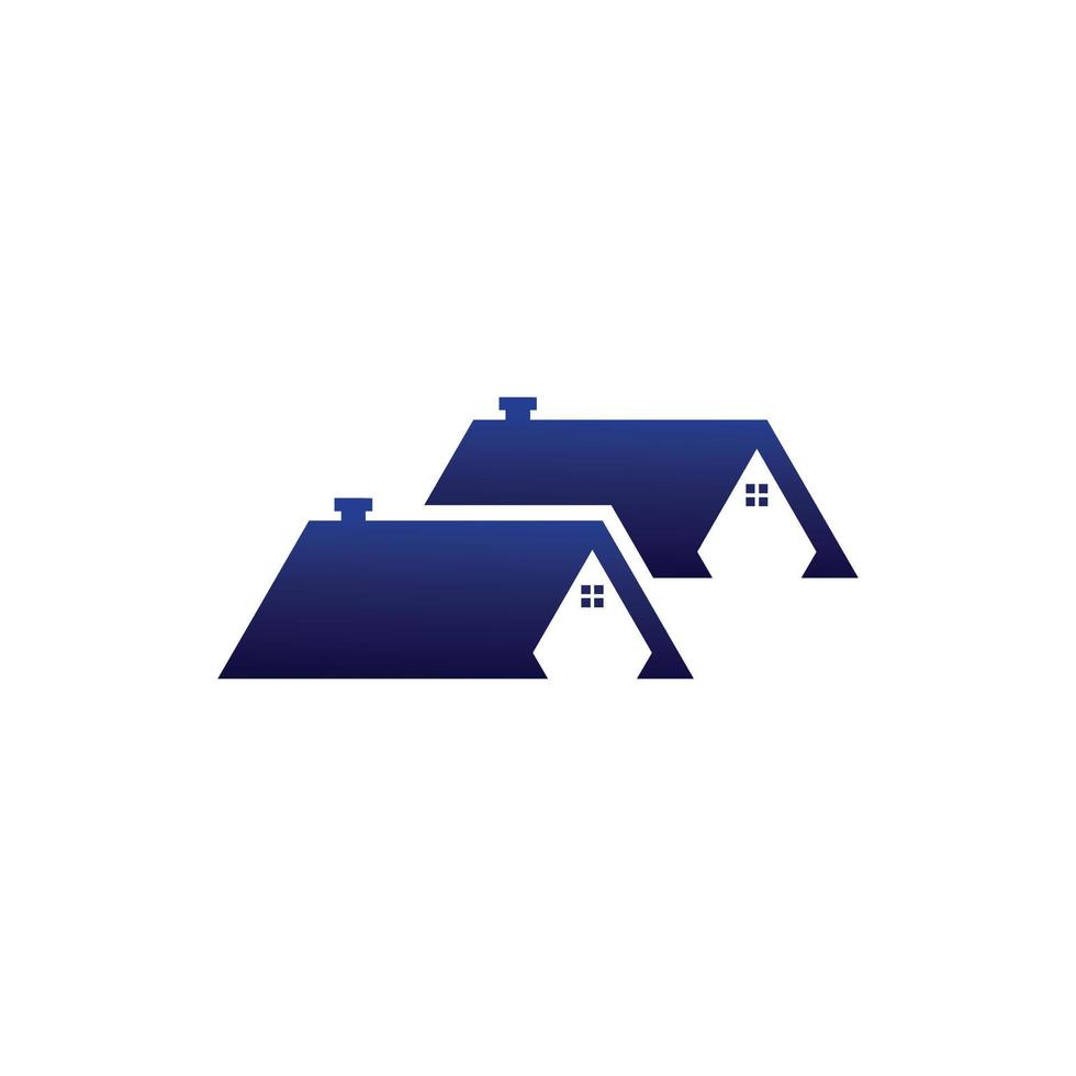 house roof design logo vector