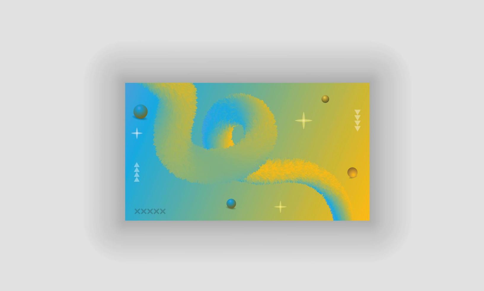 Free Vector Fluid Background Template, Wallpaper Design with Gradient Color, Wool, 3D Ball and Line Art