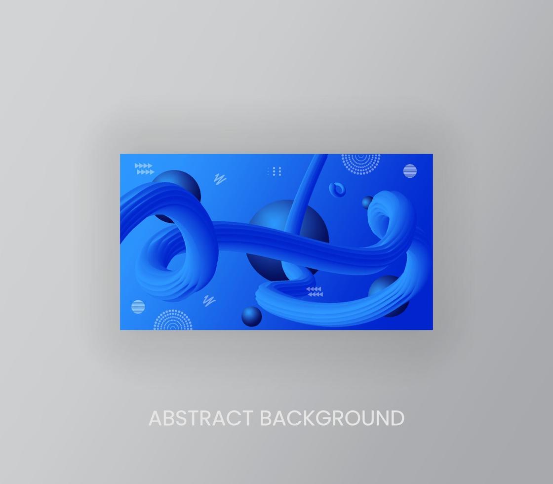 fluid wave background with 3D line art, Innovation background design for the cover, landing page vector