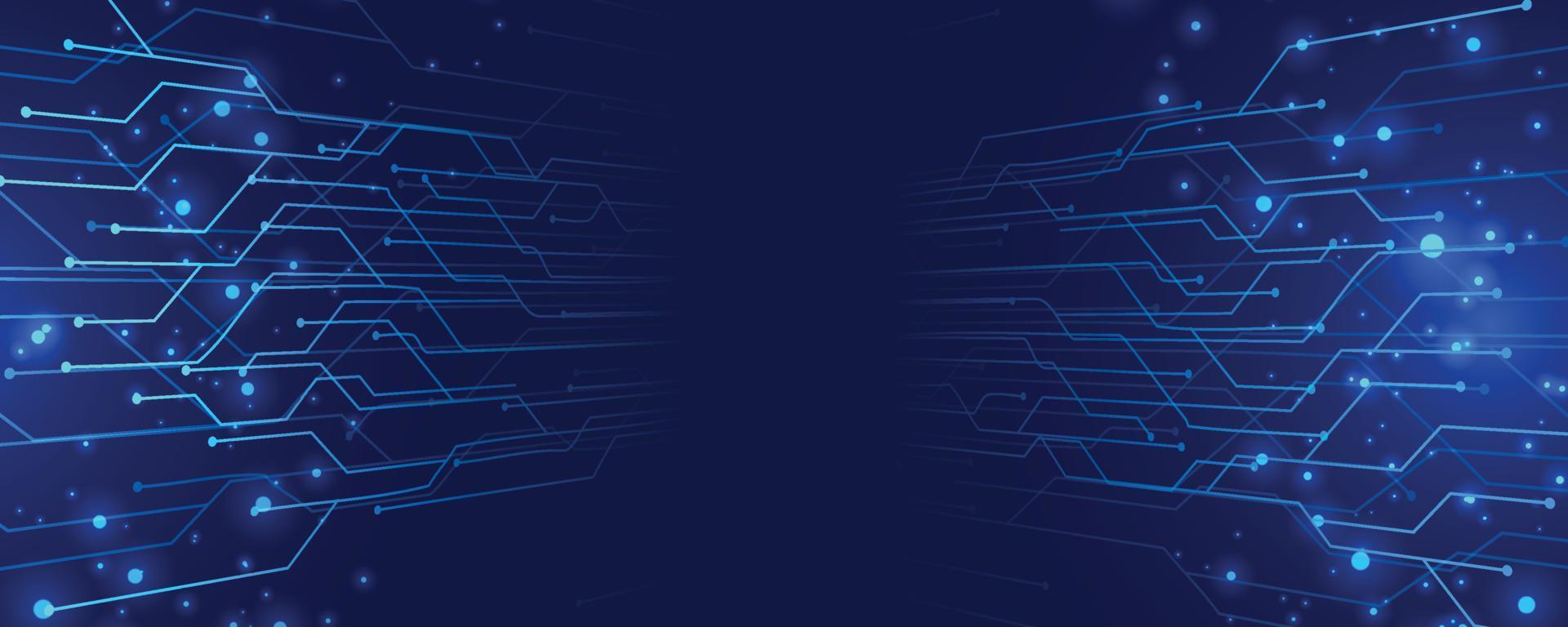 Abstract blue technology background for banner, poster, web, etc vector
